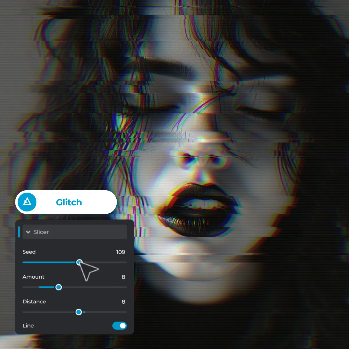 Add Unique Glitch Effects To Photos For Free With Pixlr