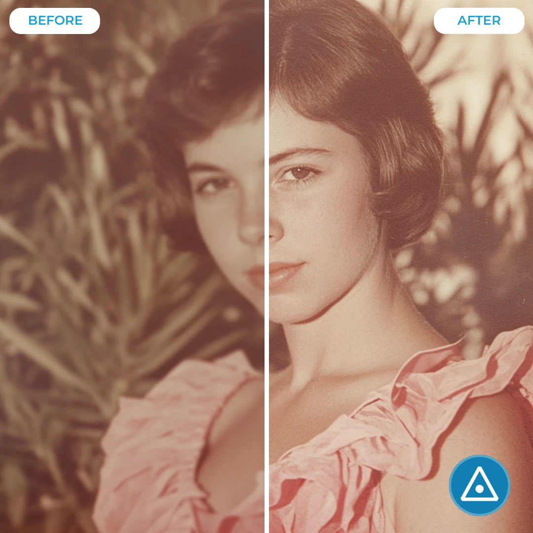 Restoring Old Memories with Sharpened Images